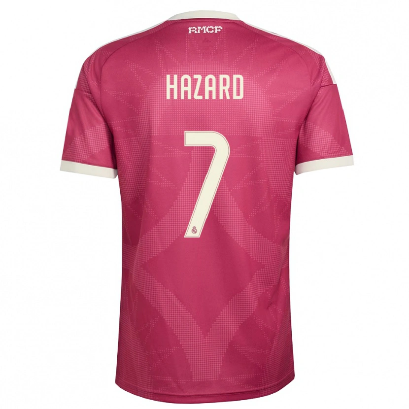 Danxen Dzieci Eden Hazard #7 Blado Fioletowy Czerwony Biały Trzeci Komplet Koszulka 2026/27 Koszulki Klubowe