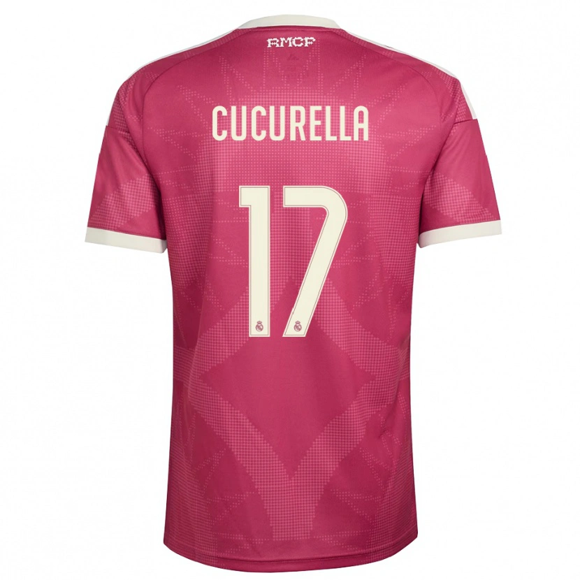 Danxen Dzieci Marc Cucurella #17 Blado Fioletowy Czerwony Biały Trzeci Komplet Koszulka 2026/27 Koszulki Klubowe