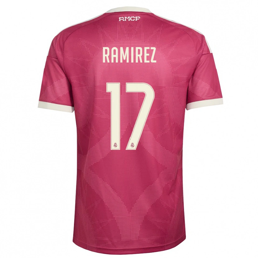 Danxen Dzieci Darío Ramirez #17 Blado Fioletowy Czerwony Biały Trzeci Komplet Koszulka 2026/27 Koszulki Klubowe