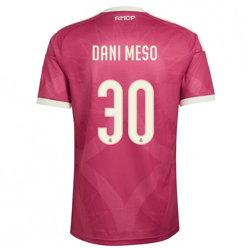 Danxen Dzieci Daniel Mesonero #30 Blado Fioletowy Czerwony Biały Trzeci Komplet Koszulka 2026/27 Koszulki Klubowe