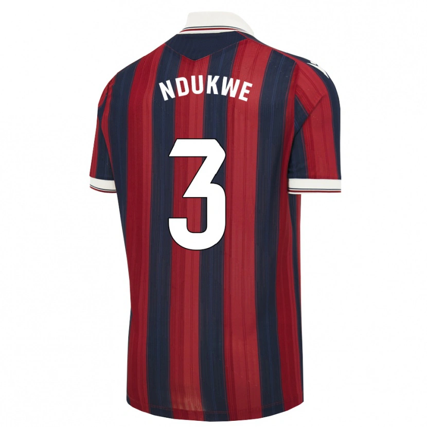 Danxen Męski Ifeanyi Ndukwe #3 Północny Niebieski Czerwony Domowa Koszulka 2026/27 Koszulki Klubowe