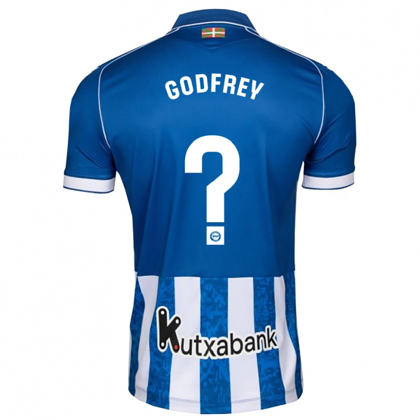 Danxen Męski Andrés Godfrey #0 Niebieski Biały Czarny Domowa Koszulka 2026/27 Koszulki Klubowe
