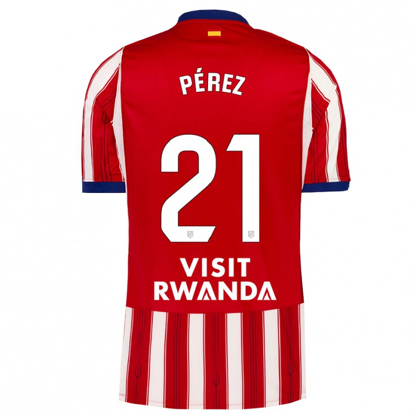 Danxen Męski Diego Pérez #21 Królewski Niebieski Czerwony Biały Domowa Koszulka 2026/27 Koszulki Klubowe