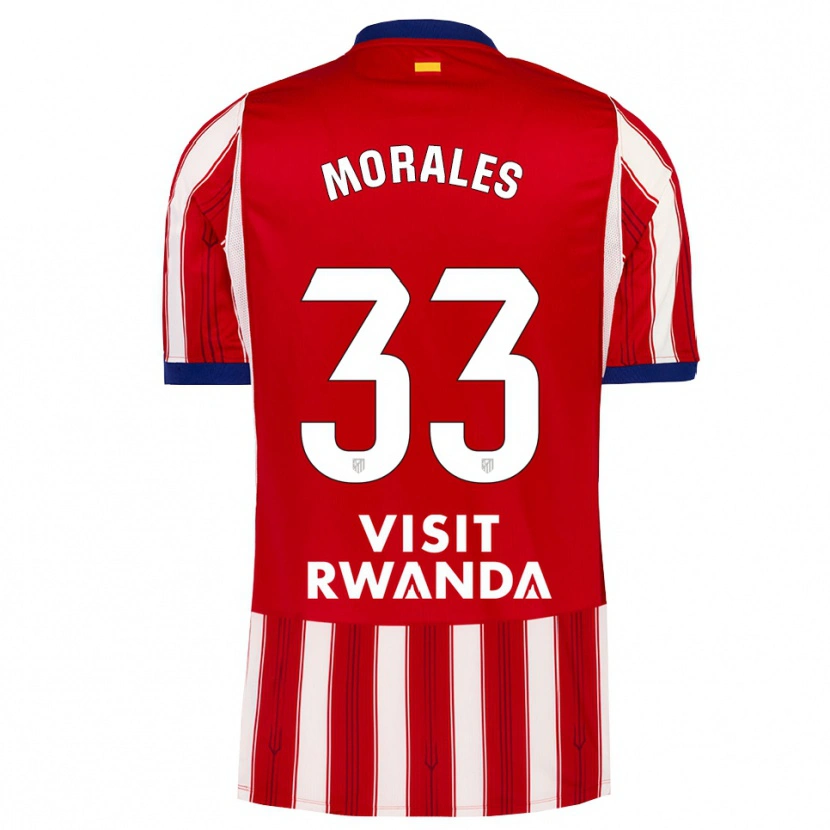 Danxen Męski Luismi Morales #33 Królewski Niebieski Czerwony Biały Domowa Koszulka 2026/27 Koszulki Klubowe