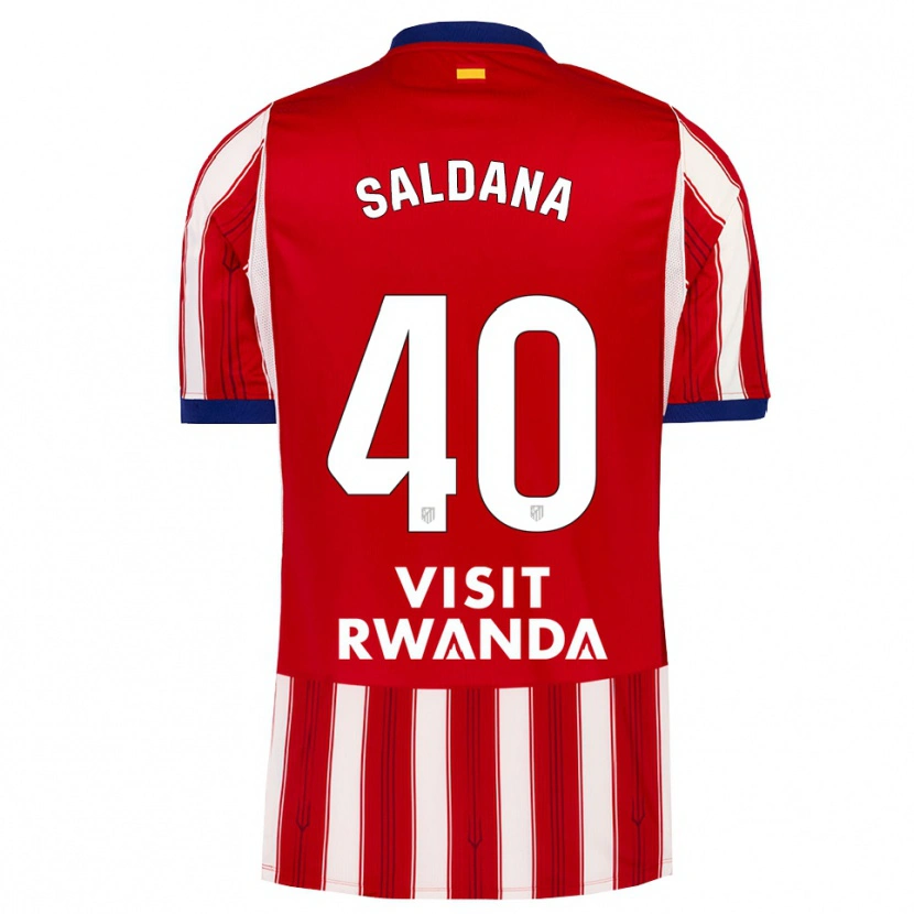 Danxen Męski Jose Saldana #40 Królewski Niebieski Czerwony Biały Domowa Koszulka 2026/27 Koszulki Klubowe