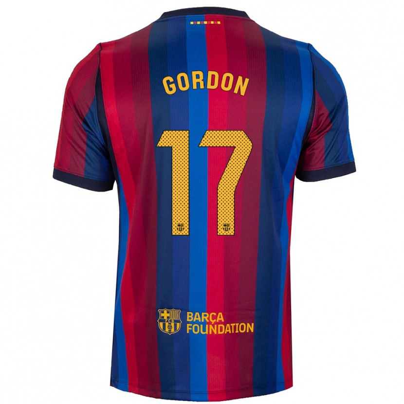 Danxen Męski Anthony Gordon #17 Królewski Niebieski Czerwony Żółty Domowa Koszulka 2026/27 Koszulki Klubowe