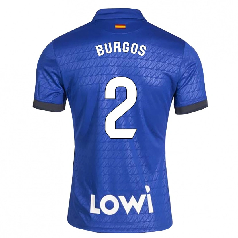 Danxen Męski Curro Burgos #2 Niebieski Biały Czarny Domowa Koszulka 2026/27 Koszulki Klubowe