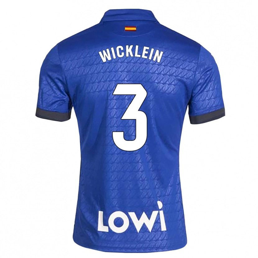 Danxen Męski Johann Wicklein #3 Niebieski Biały Czarny Domowa Koszulka 2026/27 Koszulki Klubowe