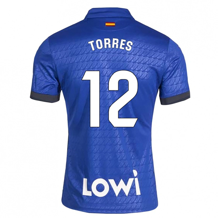 Danxen Męski Rubén Torres #12 Niebieski Biały Czarny Domowa Koszulka 2026/27 Koszulki Klubowe