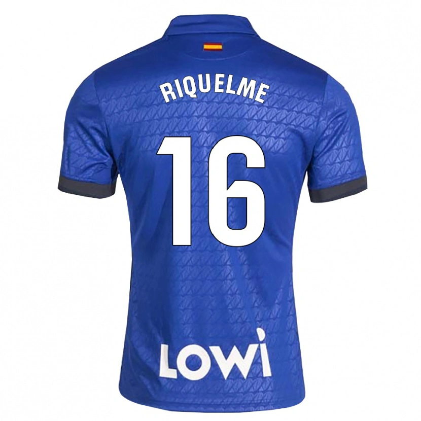 Danxen Męski Adrián Riquelme #16 Niebieski Biały Czarny Domowa Koszulka 2026/27 Koszulki Klubowe