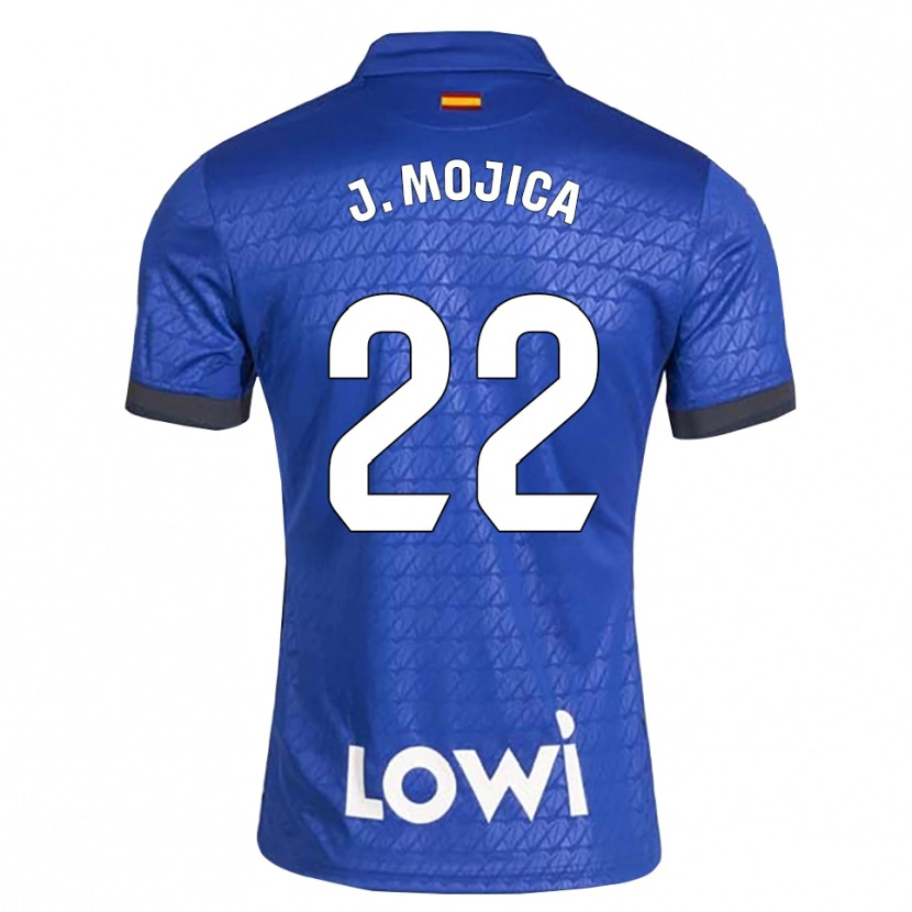 Danxen Męski Johan Mojica #22 Niebieski Biały Czarny Domowa Koszulka 2026/27 Koszulki Klubowe
