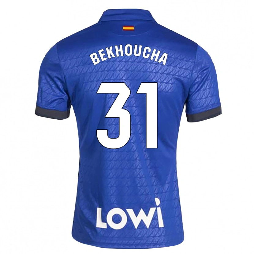 Danxen Męski Ismael Bekhoucha #31 Niebieski Biały Czarny Domowa Koszulka 2026/27 Koszulki Klubowe