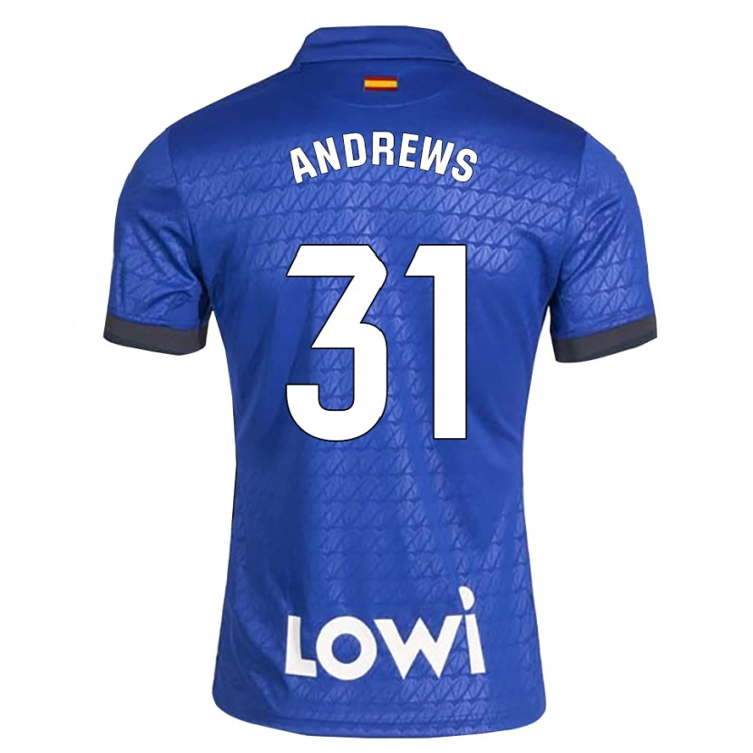 Danxen Męski George Andrews #31 Niebieski Biały Czarny Domowa Koszulka 2026/27 Koszulki Klubowe