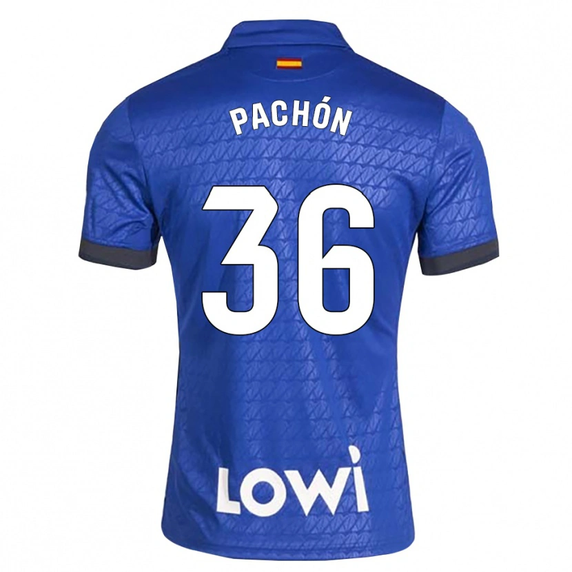 Danxen Męski Marcos Pachón #36 Niebieski Biały Czarny Domowa Koszulka 2026/27 Koszulki Klubowe