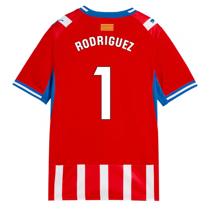 Danxen Męski Maria Rodríguez #1 Czerwony Biały Błękitny Domowa Koszulka 2026/27 Koszulki Klubowe