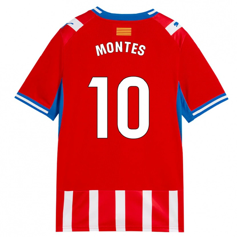 Danxen Męski Luis Montes #10 Czerwony Biały Błękitny Domowa Koszulka 2026/27 Koszulki Klubowe
