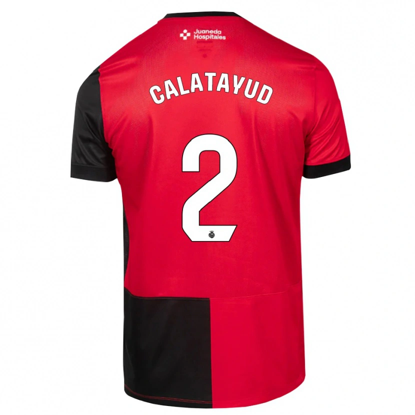 Danxen Męski Miguel Calatayud #2 Czarny Czerwony Biały Domowa Koszulka 2026/27 Koszulki Klubowe