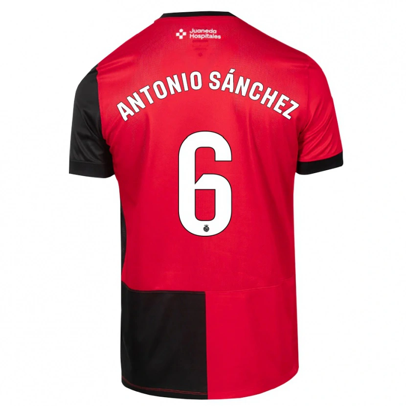 Danxen Męski Antonio Sánchez #6 Czarny Czerwony Biały Domowa Koszulka 2026/27 Koszulki Klubowe