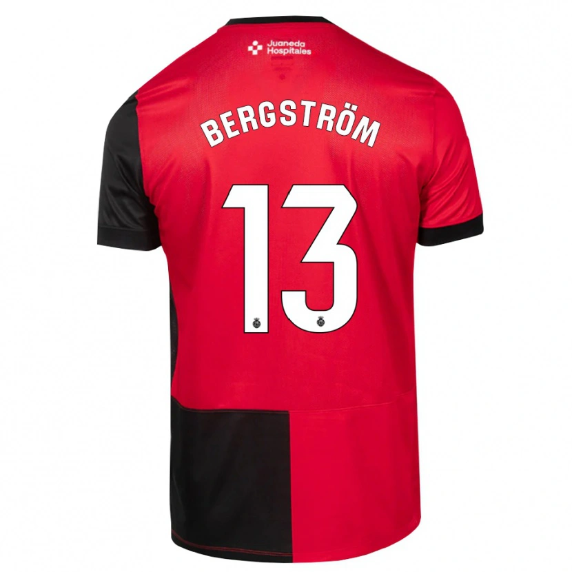 Danxen Męski Lucas Bergström #13 Czarny Czerwony Biały Domowa Koszulka 2026/27 Koszulki Klubowe
