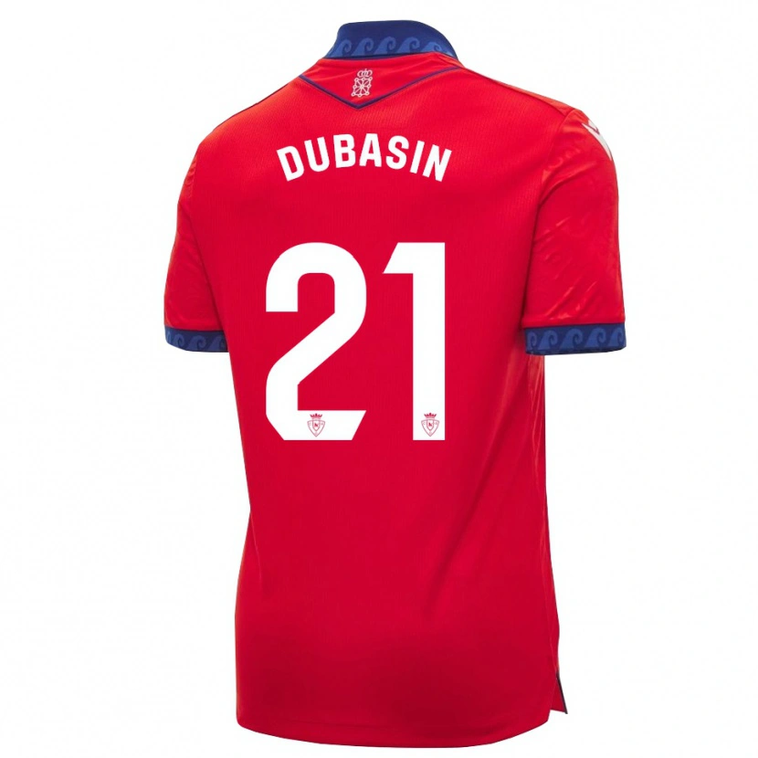 Danxen Męski Jonathan Dubasin #21 Czerwony Granatowy Biały Domowa Koszulka 2026/27 Koszulki Klubowe