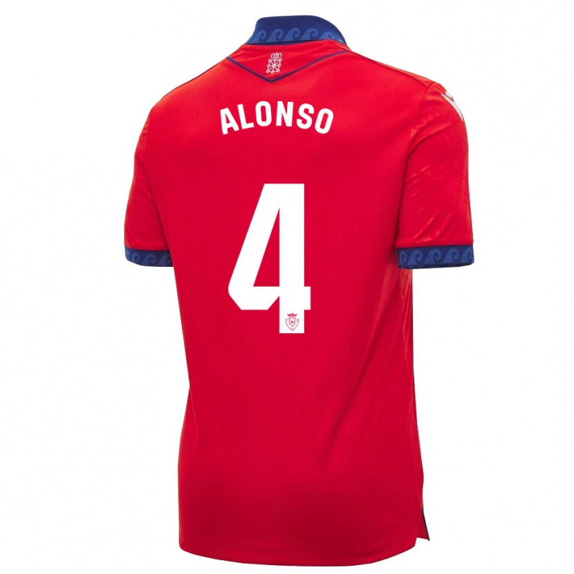 Danxen Męski Ander Alonso #4 Czerwony Granatowy Biały Domowa Koszulka 2026/27 Koszulki Klubowe