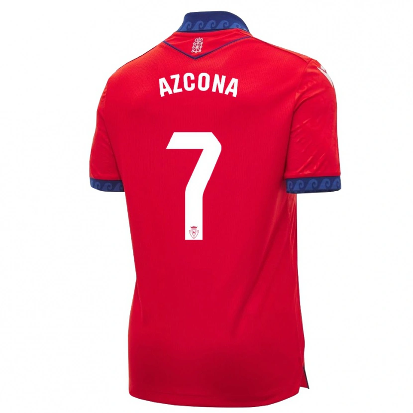 Danxen Męski Rubén Azcona #7 Czerwony Granatowy Biały Domowa Koszulka 2026/27 Koszulki Klubowe