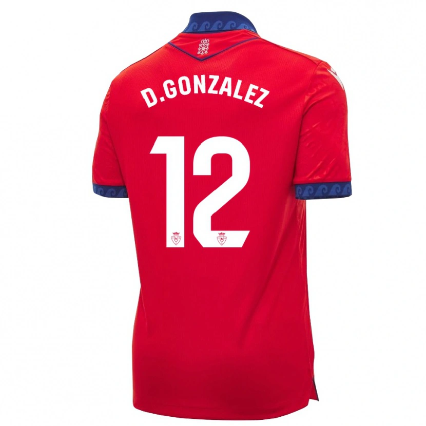 Danxen Męski Dani González #12 Czerwony Granatowy Biały Domowa Koszulka 2026/27 Koszulki Klubowe