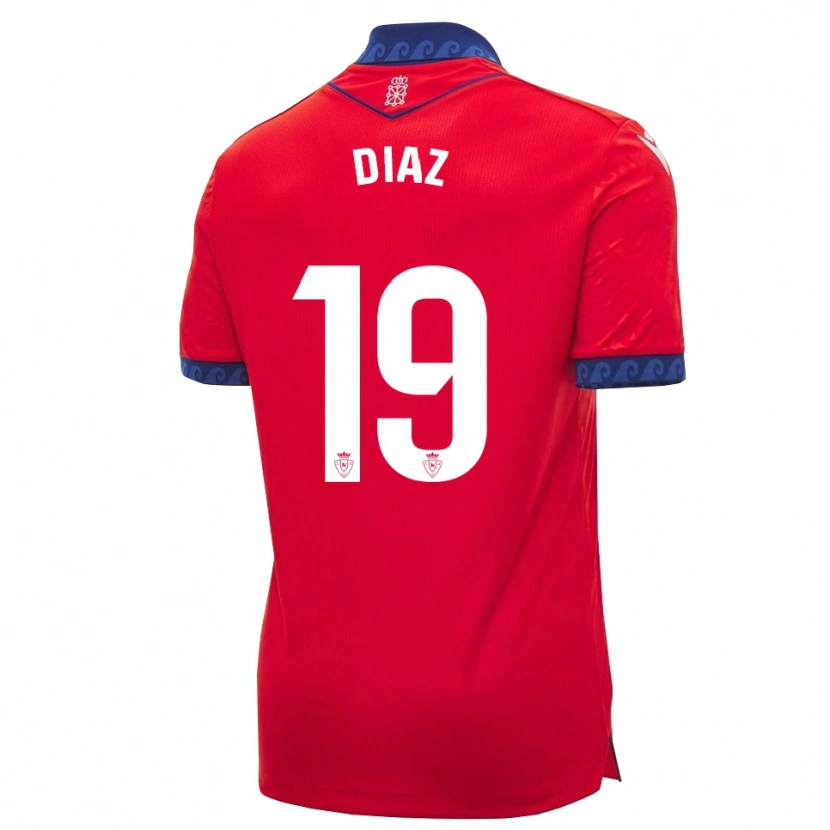 Danxen Męski Lucas Diaz #19 Czerwony Granatowy Biały Domowa Koszulka 2026/27 Koszulki Klubowe