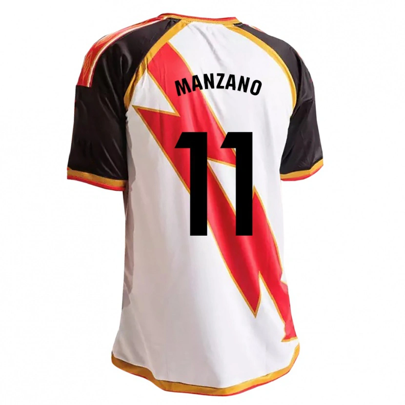 Danxen Męski Sergio Manzano #11 Czarny Czerwony Biały Złoty Domowa Koszulka 2026/27 Koszulki Klubowe