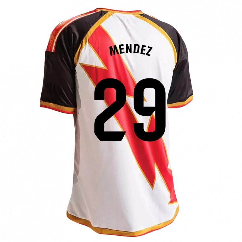 Danxen Męski Diego Méndez #29 Czarny Czerwony Biały Złoty Domowa Koszulka 2026/27 Koszulki Klubowe