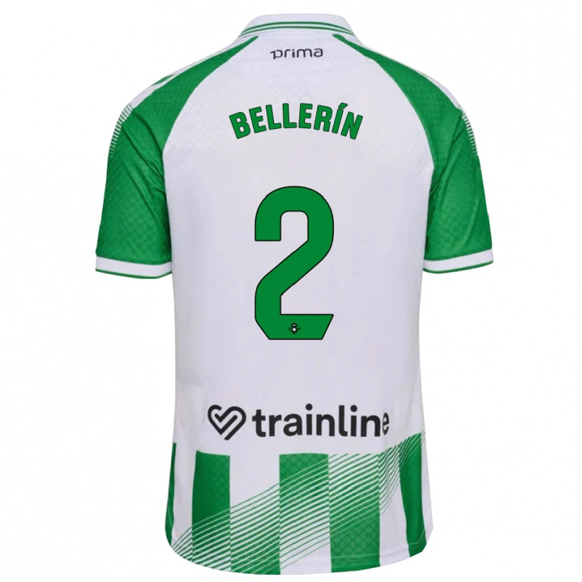 Danxen Męski Héctor Bellerín #2 Jasnozielony Czarny Biały Domowa Koszulka 2026/27 Koszulki Klubowe
