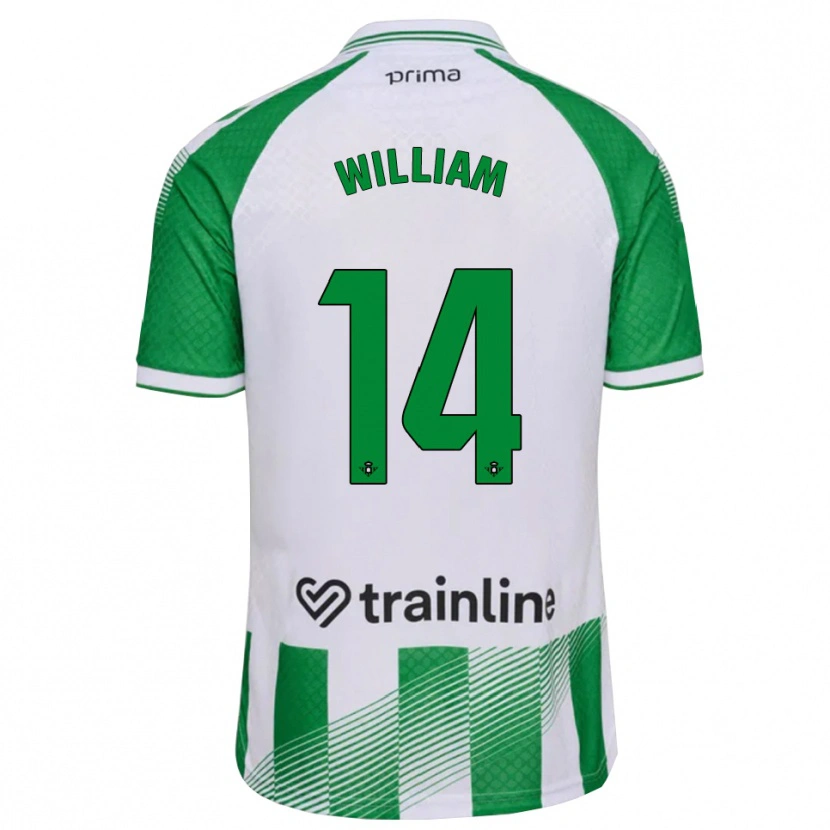 Danxen Męski William Carvalho #14 Jasnozielony Czarny Biały Domowa Koszulka 2026/27 Koszulki Klubowe