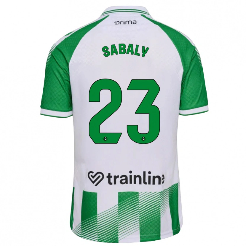 Danxen Męski Youssouf Sabaly #23 Jasnozielony Czarny Biały Domowa Koszulka 2026/27 Koszulki Klubowe