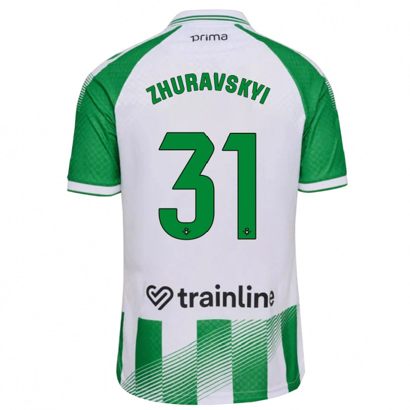 Danxen Męski Yan Zhuravskyi #31 Jasnozielony Czarny Biały Domowa Koszulka 2026/27 Koszulki Klubowe
