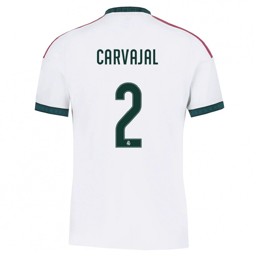 Danxen Męski Daniel Carvajal #2 Ciemnozielony Biały Czerwony Domowa Koszulka 2026/27 Koszulki Klubowe