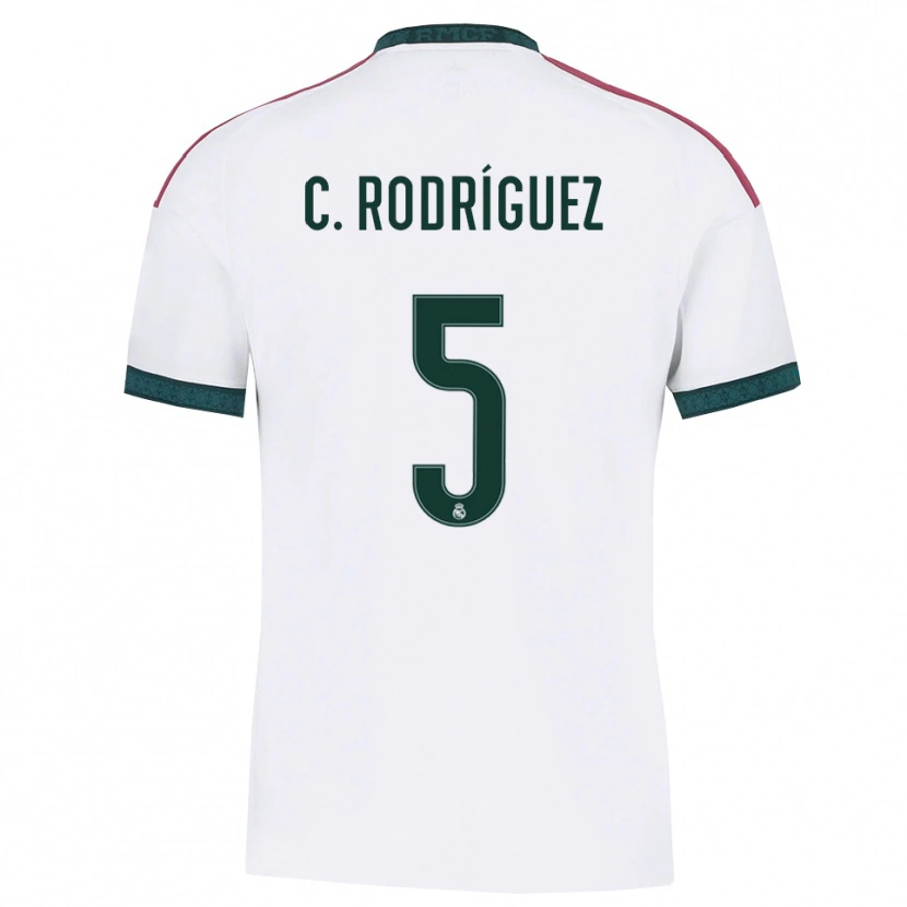 Danxen Męski Carlos Rodríguez #5 Ciemnozielony Biały Czerwony Domowa Koszulka 2026/27 Koszulki Klubowe