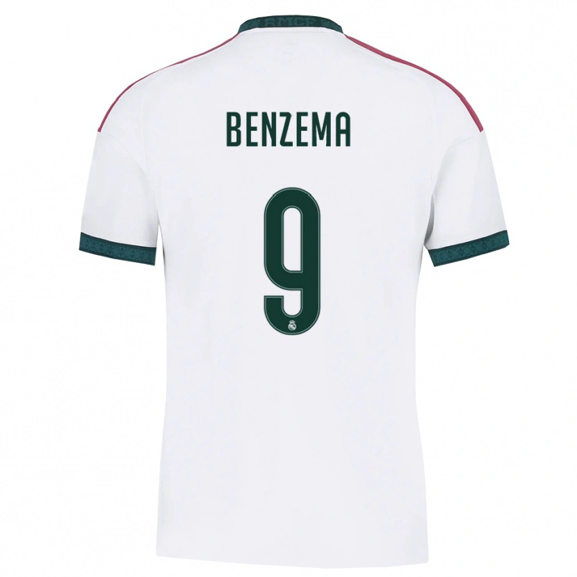 Danxen Męski Karim Benzema #9 Ciemnozielony Biały Czerwony Domowa Koszulka 2026/27 Koszulki Klubowe