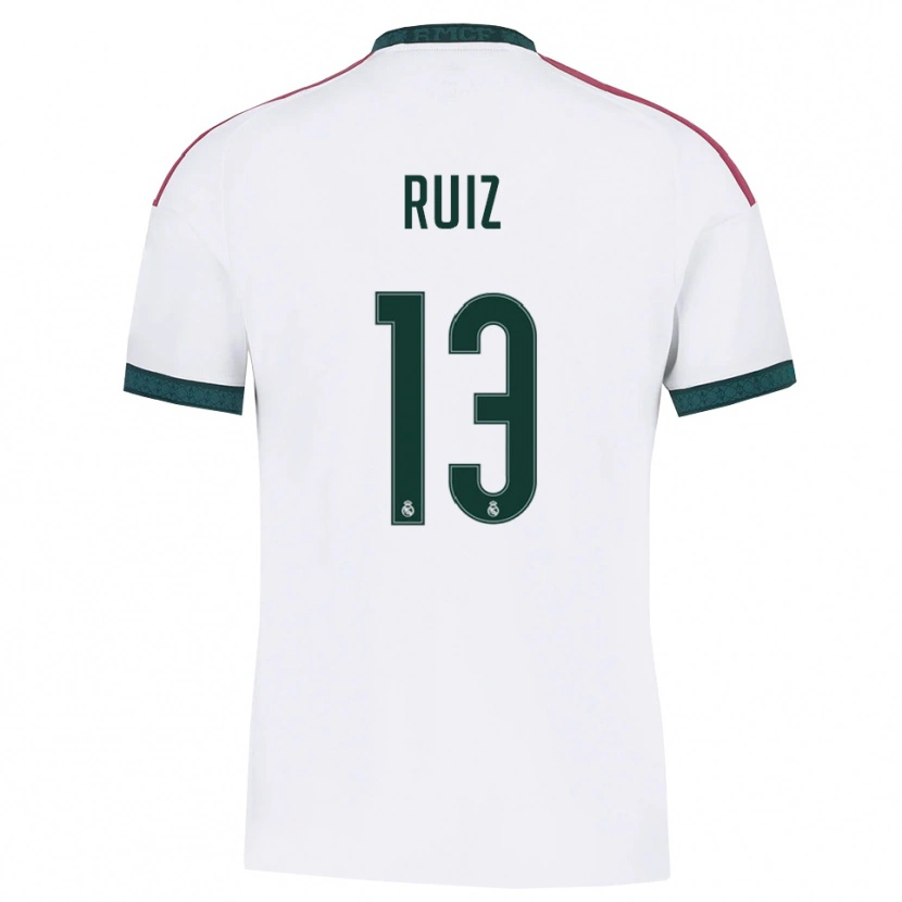 Danxen Męski Guillermo Ruiz #13 Ciemnozielony Biały Czerwony Domowa Koszulka 2026/27 Koszulki Klubowe