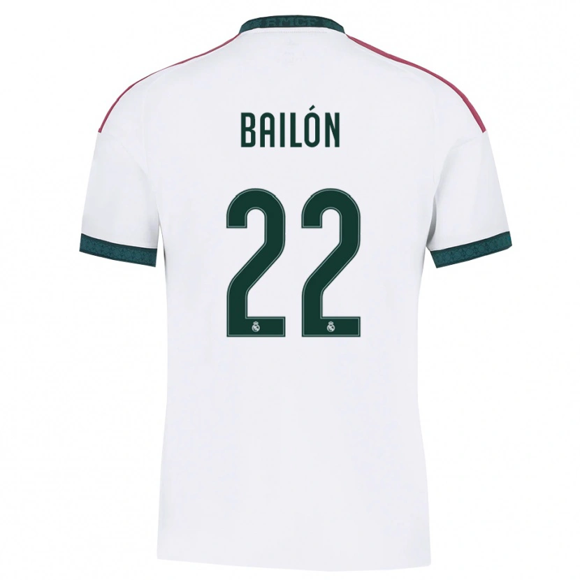 Danxen Męski Javi Bailón #22 Ciemnozielony Biały Czerwony Domowa Koszulka 2026/27 Koszulki Klubowe
