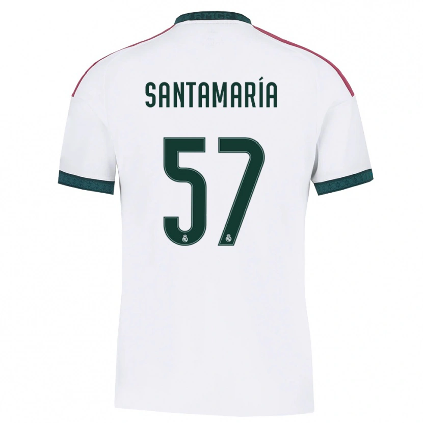 Danxen Męski Fran Santamaría #57 Ciemnozielony Biały Czerwony Domowa Koszulka 2026/27 Koszulki Klubowe