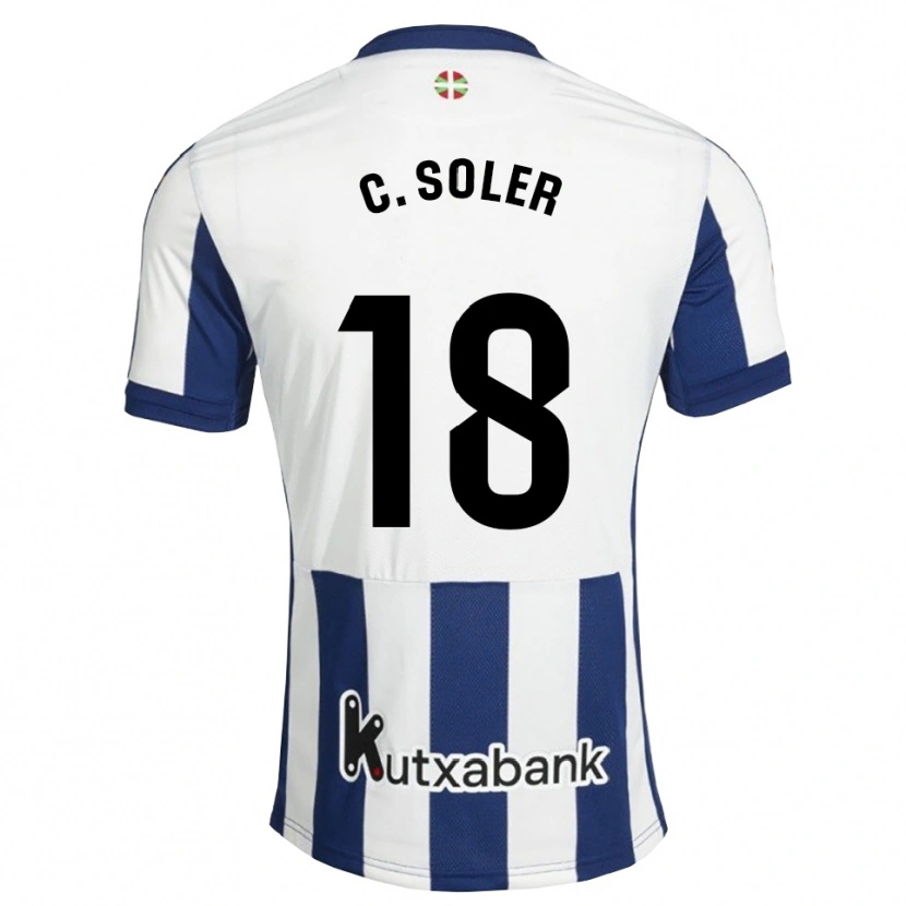 Danxen Męski Carlos Soler #18 Granatowy Biały Złoty Domowa Koszulka 2026/27 Koszulki Klubowe