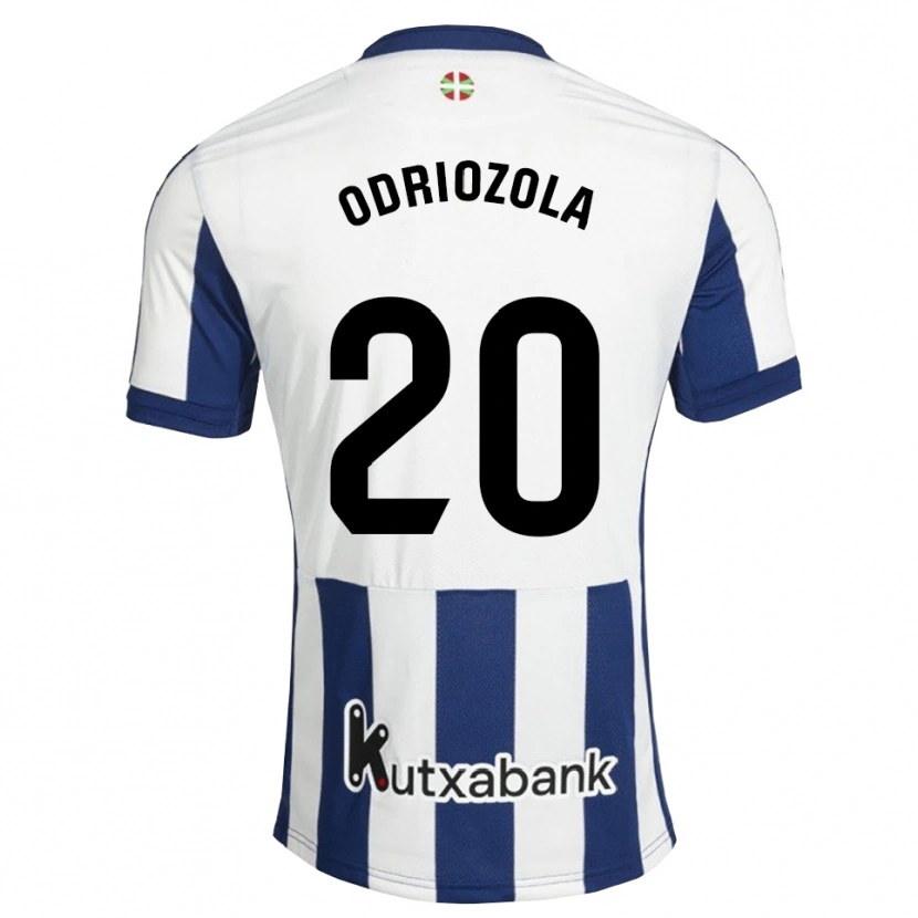 Danxen Męski Álvaro Odriozola #20 Granatowy Biały Złoty Domowa Koszulka 2026/27 Koszulki Klubowe