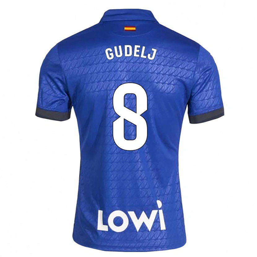 Danxen Męski Nemanja Gudelj #8 Niebieski Biały Czarny Domowa Koszulka 2026/27 Koszulki Klubowe