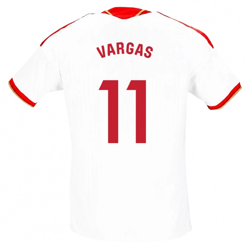 Danxen Męski Rubén Vargas #11 Biały Czerwony Domowa Koszulka 2026/27 Koszulki Klubowe