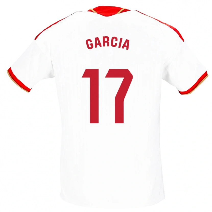 Danxen Męski Débora García #17 Biały Czerwony Domowa Koszulka 2026/27 Koszulki Klubowe