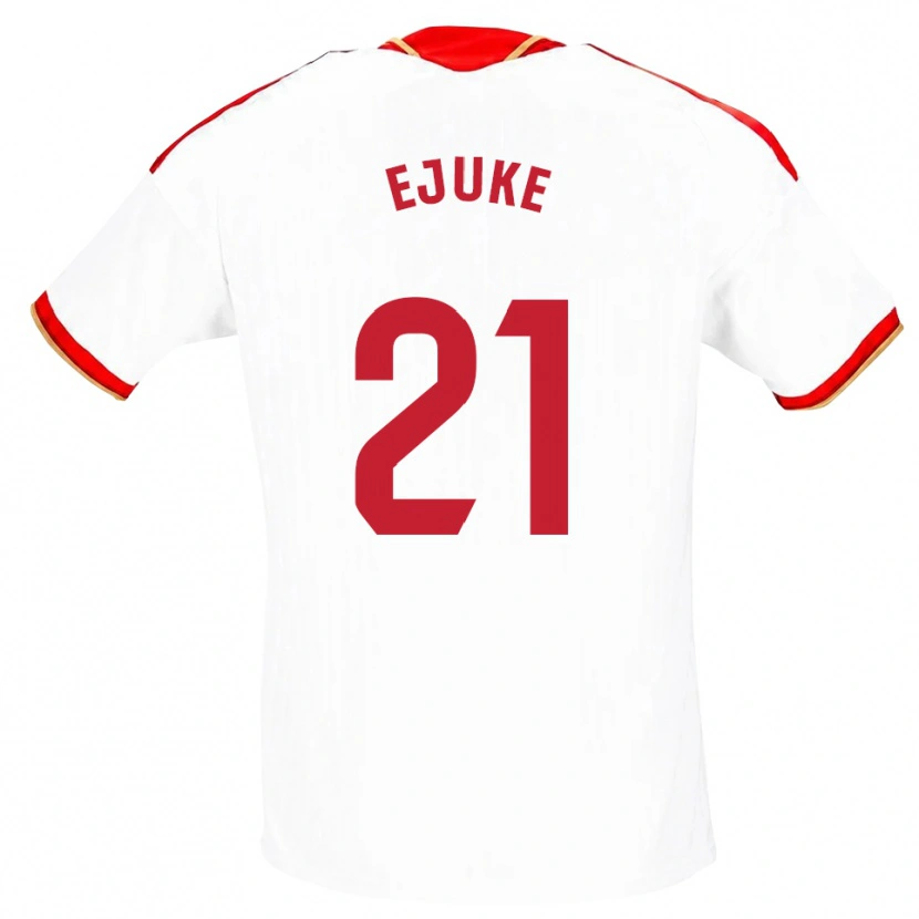 Danxen Męski Chidera Ejuke #21 Biały Czerwony Domowa Koszulka 2026/27 Koszulki Klubowe