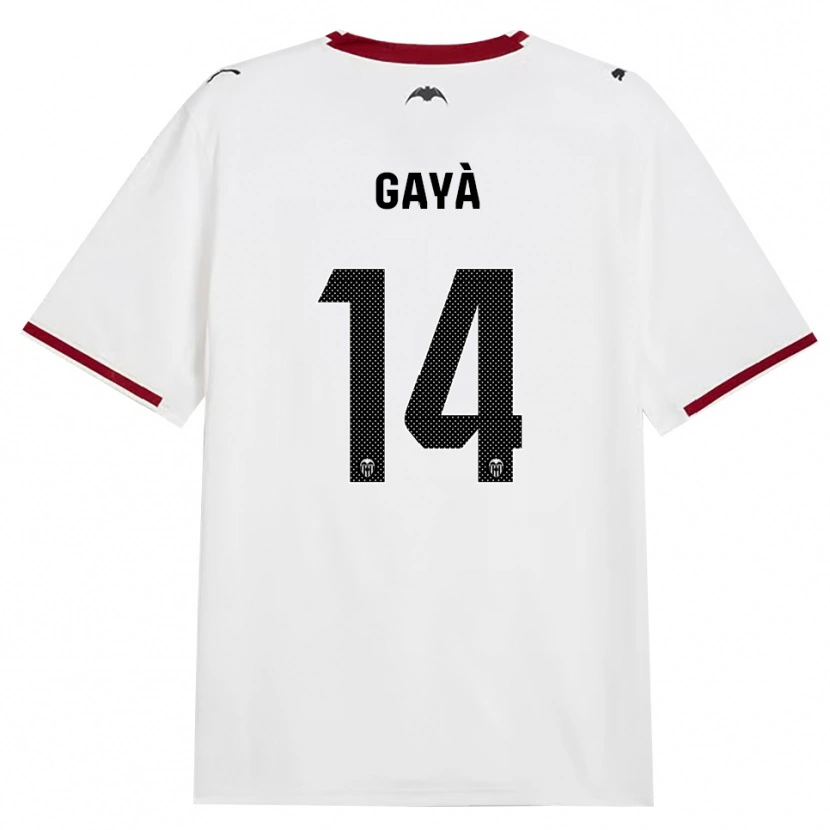 Danxen Męski José Gayà #14 Czarny Biały Czerwony Żółty Domowa Koszulka 2026/27 Koszulki Klubowe