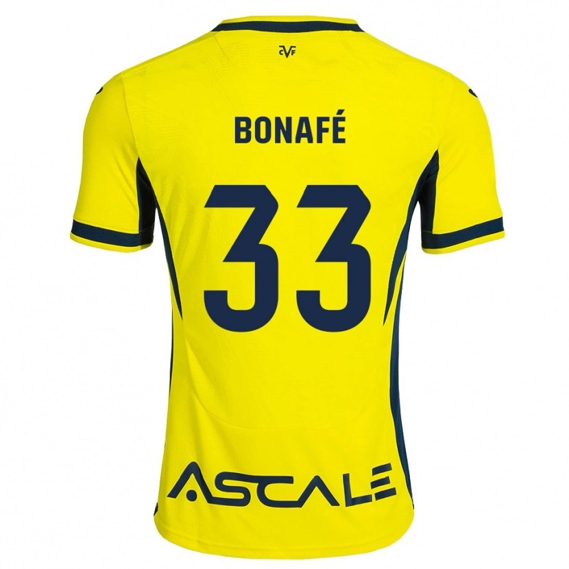 Danxen Męski César Bonafé #33 Żółty Czarny Czerwony Domowa Koszulka 2026/27 Koszulki Klubowe