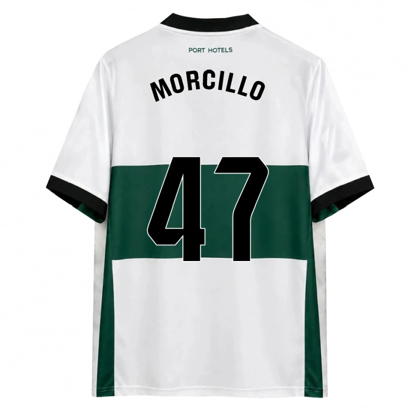 Danxen Męski Javi Morcillo #47 Zielony Biały Czerwony Domowa Koszulka 2026/27 Koszulki Klubowe