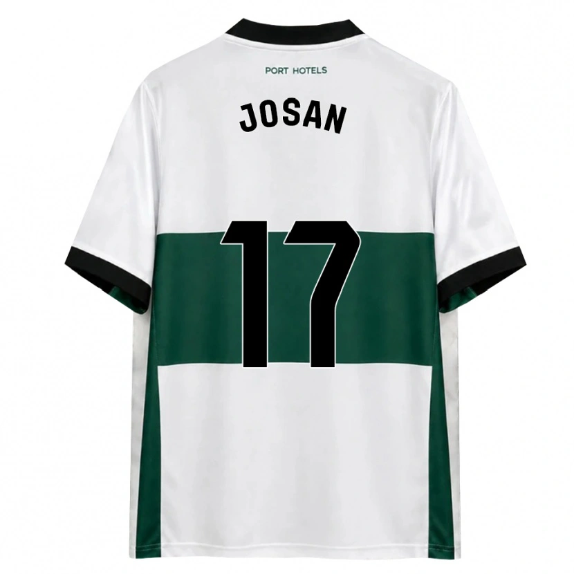 Danxen Męski José Antonio Ferrández Pomares #17 Zielony Biały Czerwony Domowa Koszulka 2026/27 Koszulki Klubowe